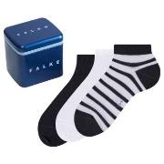 Falke Strømper 3P Ankle Sock Happy Box Hvit bomull Str 39/42