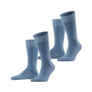 Falke Strømper 2P Happy Socks Denim Str 43/46 Herre