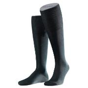 Falke Strømper No. 4 Knee-high Svart silke Str 45/46 Herre