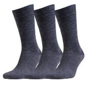 Amanda Christensen Strømper 3P Grade Merino Wool Sock Mørkgrå  Str 43/...