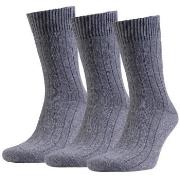 Amanda Christensen Strømper 3P Supreme Wool Sock Grå Str 43/46