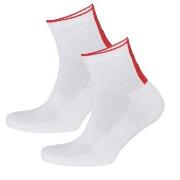 HUGO Strømper 2P Rib Logo Ankle Sock Hvit Str 43/46