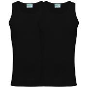 JBS 2P Organic Cotton Singlet Svart økologisk bomull XX-Large Herre