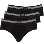 Jockey 3P Cotton Stretch Brief Svart bomull X-Large Herre