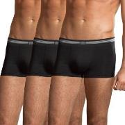 Jockey 3P Cotton Stretch Short Trunk Svart bomull Large Herre