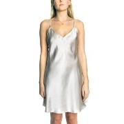 Lady Avenue Silk Satin Nightgown Champagne silke Small Dame