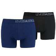 Levis 2P Base Boomer Piquee Boxer Blå bomull Large Herre