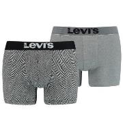 Levis 2P Base Herringbone Boxer Grå bomull Medium Herre