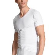 Calida 2P Natural Benefit V-shirt Hvit bomull XX-Large Herre