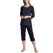 Calida Night Lovers Threequarter Pyjama Mørkblå bomull Medium Dame