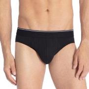 Calida Pure and Style Mini Brief Svart bomull Large Herre