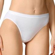 Calida Truser Slip/Hosen Minislip White Hvit bomull Small Dame