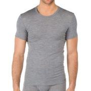 Calida Wool and Silk T-shirt Grå Small Herre