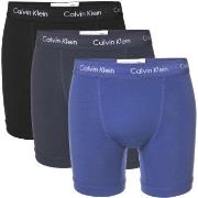 Calvin Klein 3P Cotton Stretch Boxer Brief Blå bomull Medium Herre