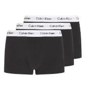 Calvin Klein 3P Cotton Stretch Low Rise Trunks Svart bomull Medium Her...