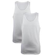 Calvin Klein 2P Modern Cotton Stretch Tank Hvit bomull X-Large Herre