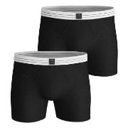 Björn Borg 2P Cotton Stretch Rib Boxer Svart bomull Medium Herre