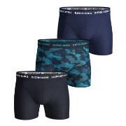 Björn Borg 3P Essential Shadeline Shorts Marine/Blå bomull Small Herre