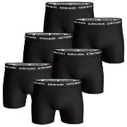 Björn Borg 6P Essential Shorts Svart bomull X-Large Herre