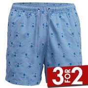 Björn Borg Badebukser Santiago Swim Shorts Blå polyester Large Herre