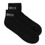 BOSS Strømper 2P Casual Sport Sneaker Socks Svart Str 39/42 Herre