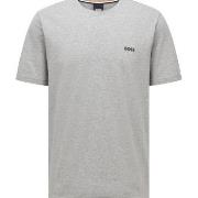 BOSS Mix and Match T-shirt With Logo Grå bomull Medium Herre