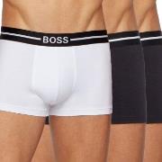 BOSS 3P Organic Cotton Trunk Hvit/Svart bomull Small Herre