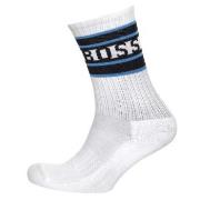 BOSS Strømper QS Rib Stripe Sock Hvit Str 43/46 Herre