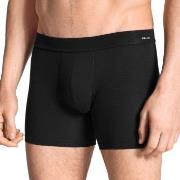 Calida Cotton Code Boxer Brief With Fly Svart bomull X-Large Herre