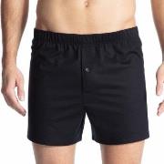 Calida Cotton Code Boxer Shorts With Fly Svart bomull Medium Herre