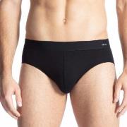 Calida Cotton Code Brief Svart bomull Small Herre