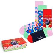 Happy socks Strømper 3P Mothers Day Gift Box Rosa/Blå bomull Str 36/40...