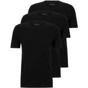 BOSS 3P Classic Crew Neck T-shirt Svart bomull Medium Herre