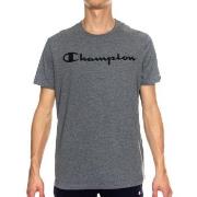 Champion Classics Men Crewneck T-shirt Grå bomull Small Herre