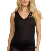 Damella Silk Tank Top Svart silke Medium Dame