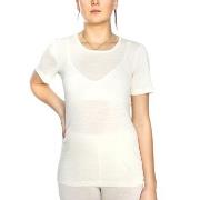 Damella Wool T-Shirt Elfenben ull X-Small Dame