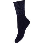 Decoy Strømper Cosy Mohair Lurex Sock Blå Mønster Strl 37/41 Dame