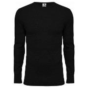 Dovre Long Sleeve Crew Neck Svart bomull Medium Herre