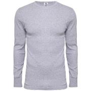 Dovre Long Sleeve Crew Neck Grå bomull Medium Herre