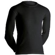 Dovre Long Sleeve Wool Crew Neck Svart merinoull Medium Herre