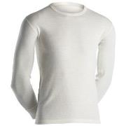 Dovre Long Sleeve Wool Crew Neck Hvit merinoull Small Herre