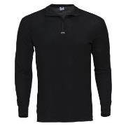 Dovre Wool Long Sleeve With Zipper Svart merinoull Medium Herre