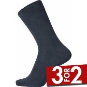 Egtved Strømper Pure Cotton Socks Mørkblå bomull Str 45/48 Herre