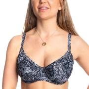 Missya Bell Bikini Wire Bra Print Svart mønstret D 80 Dame