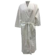 Missya Honeycomb Cotton Robe Hvit bomull Large Dame