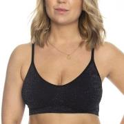 Missya BH Lucia Waffel Glitter Bra Top Svart polyamid Small Dame