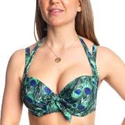 Missya Rose Bikini Strapless Halterneck Print Grønn E 75 Dame