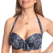 Missya Rose Bikini Strapless Halterneck Print Svart mønstret E 75 Dame