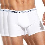 Panos Emporio 3P Base Bamboo Cotton Boxer Hvit XX-Large Herre