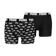 Puma 2P Everyday Aop Boxer Svart bomull Medium Herre